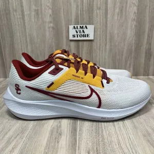 Nike Zoom Pegasus 40 USC Trojans Running Shoes White DZ6003-100 Men’s Size 12.5