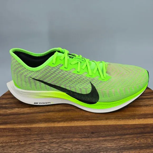 Nike Zoom Pegasus Turbo 2 Shoes Mens 11 Electric Green Athletic Running Sneakers