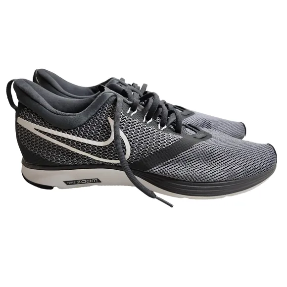 Nike Zoom Strike Running Shoes SZ 12 Dark Grey White Stealth