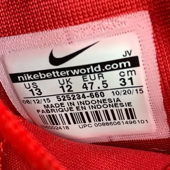 Nike Roshe One Premium 'University Red' sneaker shoes mens size 13