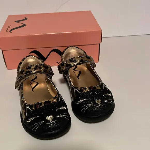 Nina Kitty Leopard Animal Print Patent Mary Jane Shoes