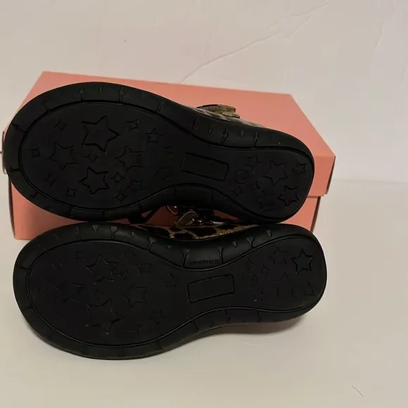 Nina Kitty Leopard Animal Print Patent Mary Jane Shoes