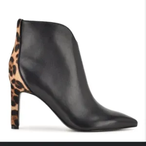 Nine West Mikale Leopard Heel Bootie