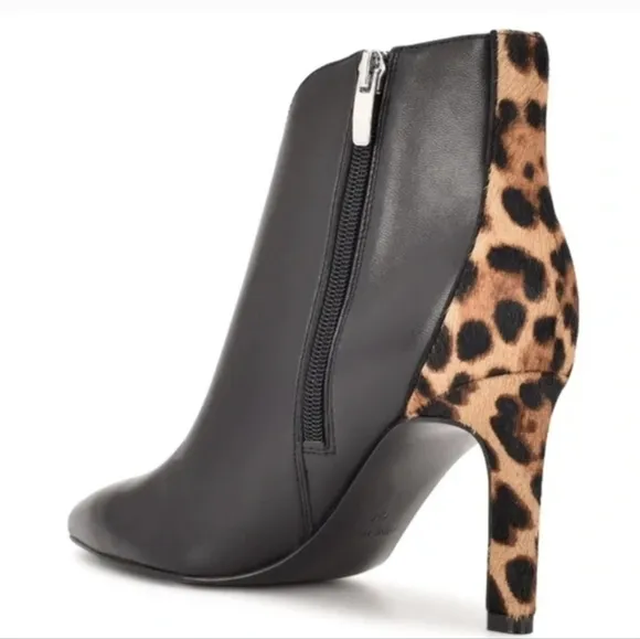 Nine West Mikale Leopard Heel Bootie