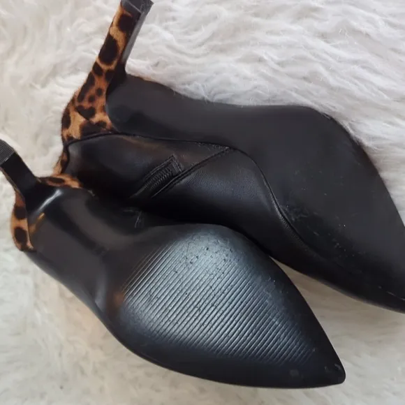 Nine West Mikale Leopard Heel Bootie