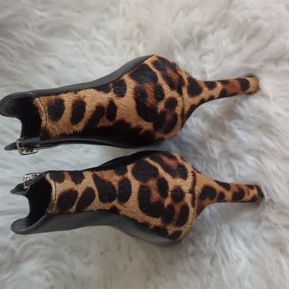 Nine West Mikale Leopard Heel Bootie