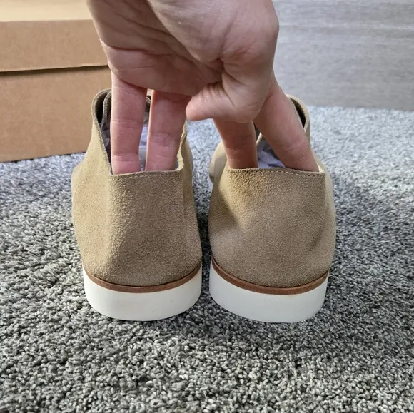 Nisolo Men's Travel Derby Tan Suede Shoes NEW size 11