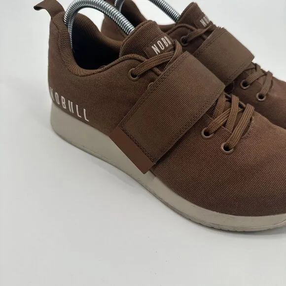 Nobull Men's Brown Toffee Canvas‎ Lifter Strap Athletic Shoes Sz 10