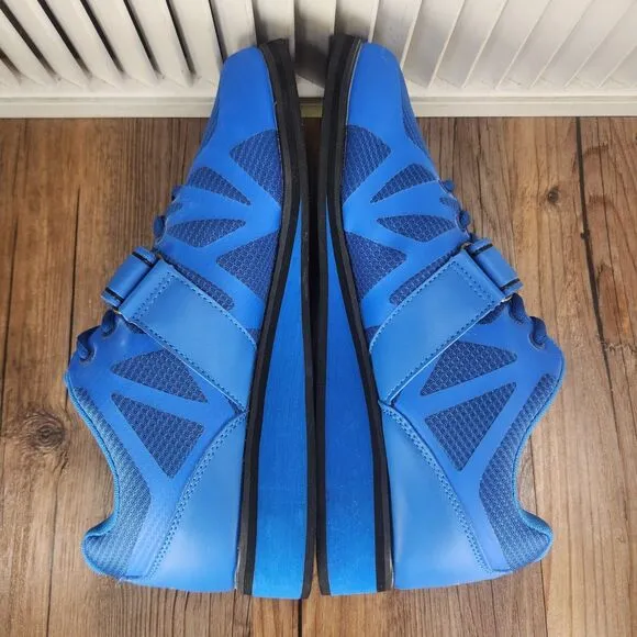 Nordic Lifting Shoes Mens Size 11 Blue Powerlifting Weightlifting Workout Strap