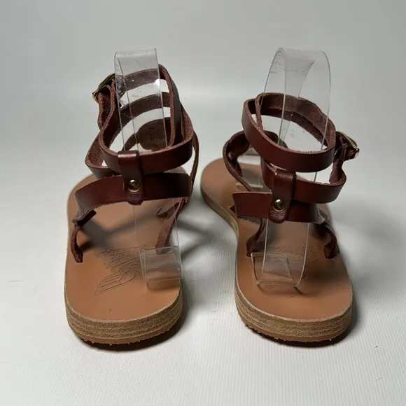 NWOB Ancient Greek Sandals Estia Leather T-Strap Sandals - sz 39