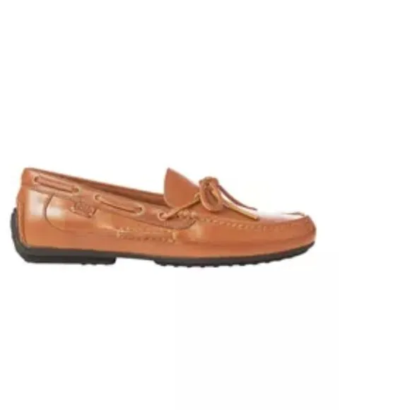 NWOB Polo Ralph Lauren Roberts Leather Driver Loafers Polo Tan