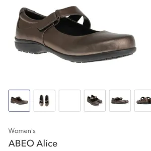 NWOT ABEO Alice Women's Brown Leather Mary Jane Shoes Size 7.5