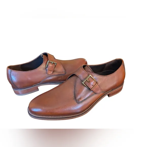 NWOT Cole Haan Mens Woman's Leather Chili Monk Strap Design Sz 10.5