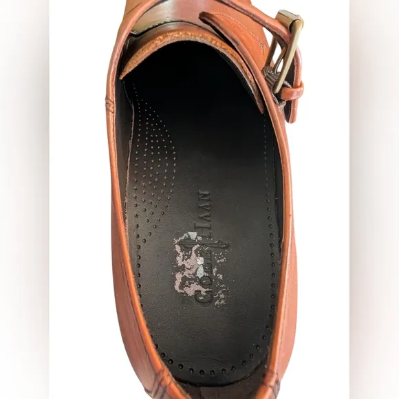 NWOT Cole Haan Mens Woman's Leather Chili Monk Strap Design Sz 10.5