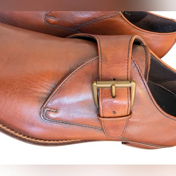 NWOT Cole Haan Mens Woman's Leather Chili Monk Strap Design Sz 10.5
