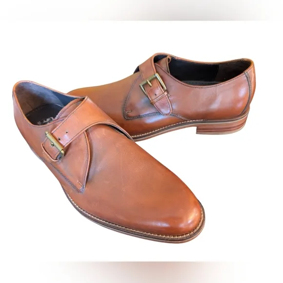 NWOT Cole Haan Mens Woman's Leather Chili Monk Strap Design Sz 10.5