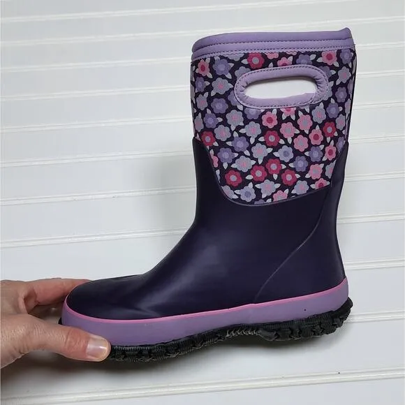 NWT Bogs Kids Grasp Flowers Winter Boots