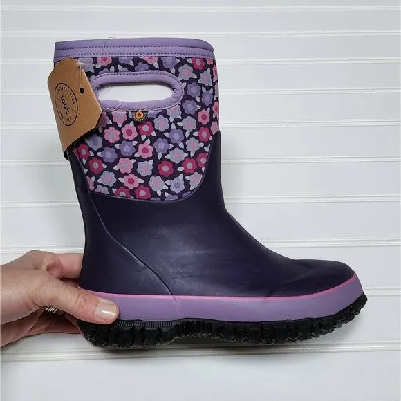 NWT Bogs Kids Grasp Flowers Winter Boots