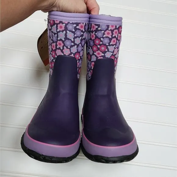 NWT Bogs Kids Grasp Flowers Winter Boots