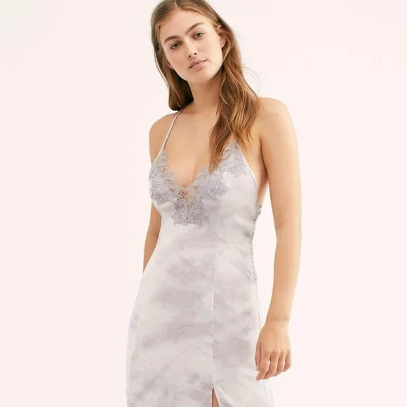 NWT FREE PEOPLE Chasing Shadows Slip Dress  size S