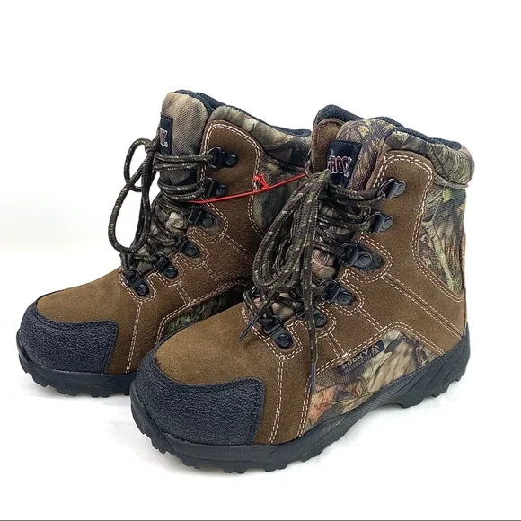 NWT Rocky Hunting Kids Waterproof 3M Boots, 1M