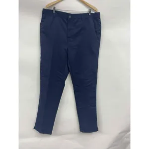 NWT Slazenger A91683 Blue Flat Front Golf Pants Dress Style Mens 40W 33L