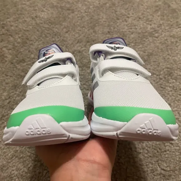NWT Youth Boy’s Adidas Fortarun Disney Pixar Toy Story Buzz Lightyear Shoes Sz 3