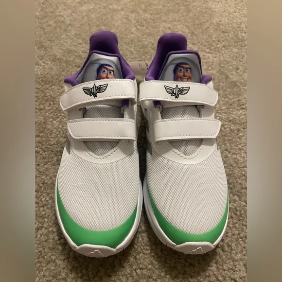 NWT Youth Boy’s Adidas Fortarun Disney Pixar Toy Story Buzz Lightyear Shoes Sz 3