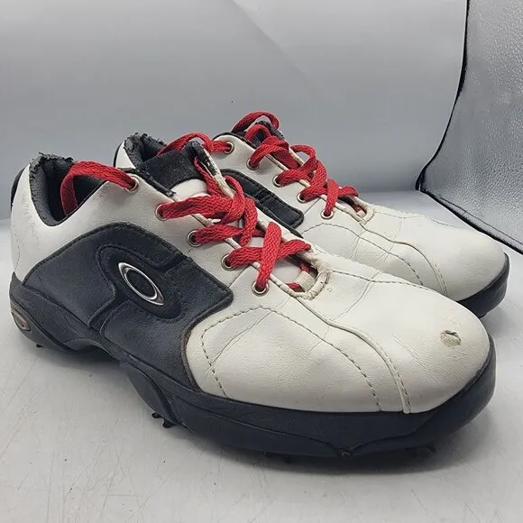 Oakley Mens 9 White Golf Shoes Sneakers Outdoors Summer Sports Outerwear
