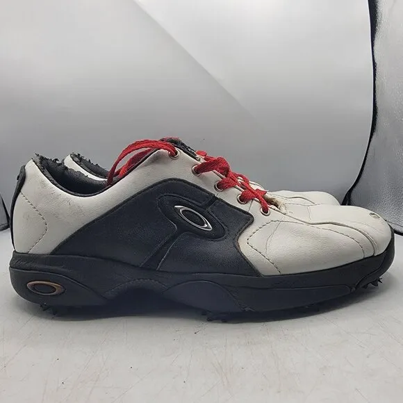 Oakley Mens 9 White Golf Shoes Sneakers Outdoors Summer Sports Outerwear