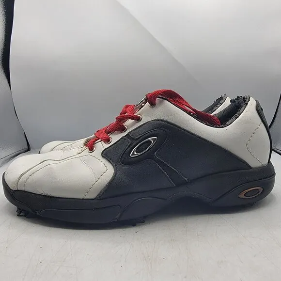Oakley Mens 9 White Golf Shoes Sneakers Outdoors Summer Sports Outerwear
