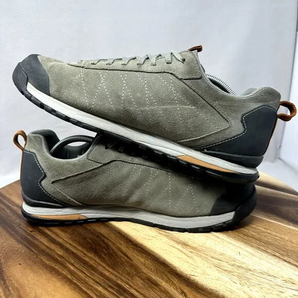 Oboz Bozeman Low Hiking Shoes Mens Size 12 Gray Suede Hiking Trail Sneakers