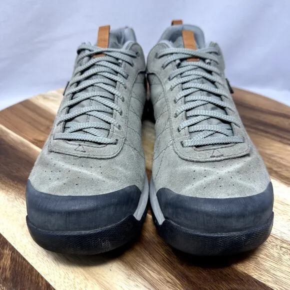Oboz Bozeman Low Hiking Shoes Mens Size 12 Gray Suede Hiking Trail Sneakers