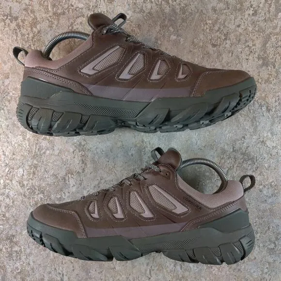 Oboz Sawtooth X Low B-Dry Shoes Womens Size 9.5 Brown Pink Outdoor Trail Hiking