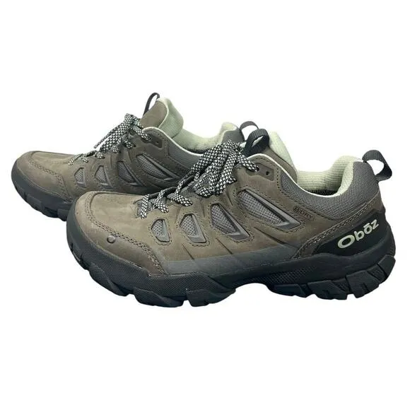 Oboz Sawtooth X Low Hiking Shoes Hazy Gray Women’s 7 B-DRY Waterproof Outdoors