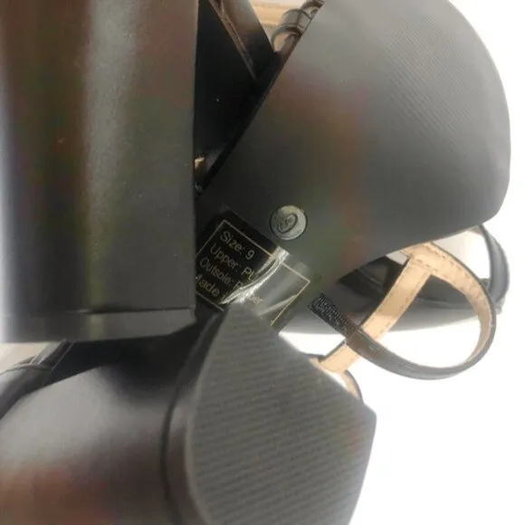 Olivia Miller Women’s strappy Shoes Sandle Black size 9 Ankle Strap Back Zip