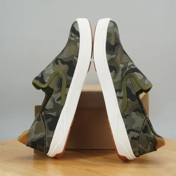 OluKai Lae'Ahi Pa'i Mens Size 8 Shoes Camouflage Green Slip On Comfort Sneakers