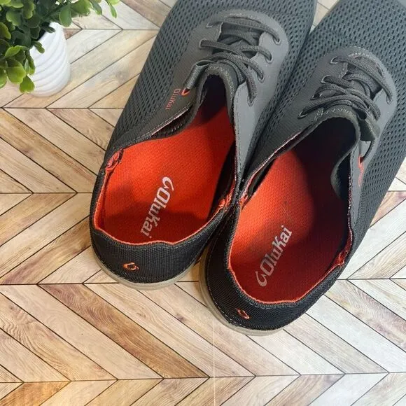 Olukai | mens gray slip on sneakers comfort shoes