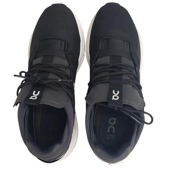 ON CLOUD Men's ?CLOUDNOVA Running Shoes Athletic Sneakers Black White Size 11.5