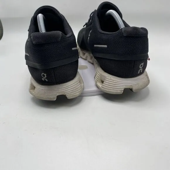 On Cloud Shoes Men Size 10.5 Black White Swiss Engineering Running Sneakers 3795