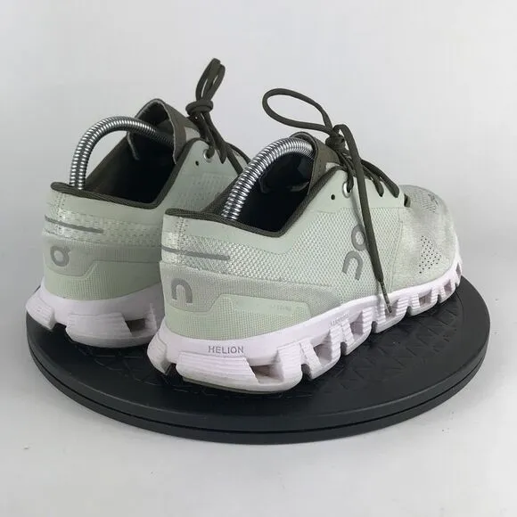 On Cloud X Swiss Engineering Green/White Running Shoes Men's Size 9