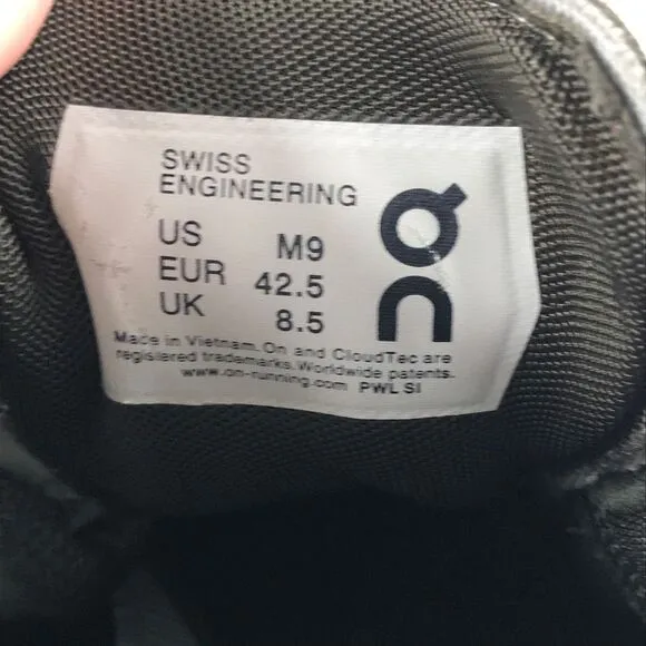 On Cloud X Swiss Engineering Green/White Running Shoes Men's Size 9