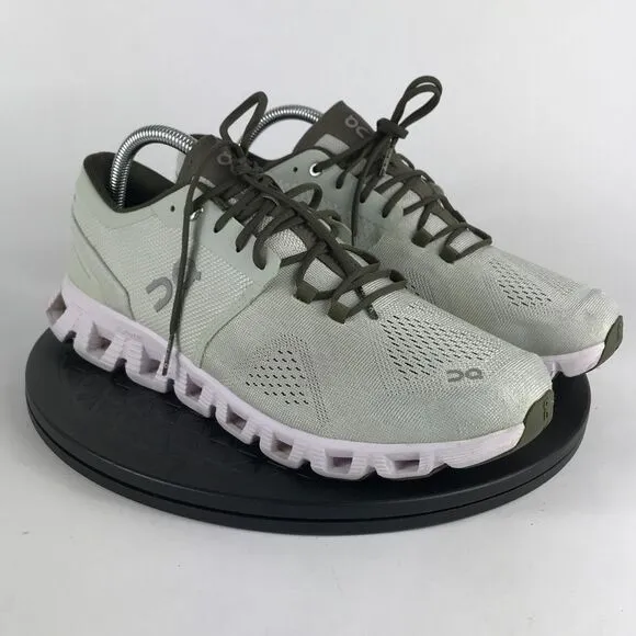 On Cloud X Swiss Engineering Green/White Running Shoes Men's Size 9