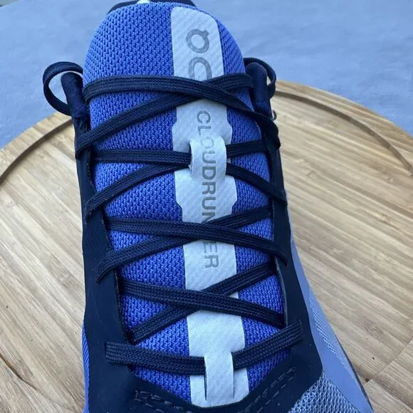 On Running Cloudrunner Running Shoes Sneakers Mens Size 12.5 Shale/Cobalt Blue