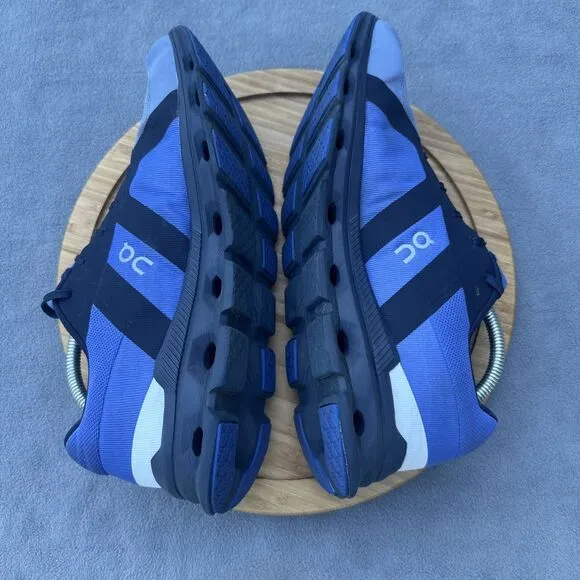 On Running Cloudrunner Running Shoes Sneakers Mens Size 12.5 Shale/Cobalt Blue