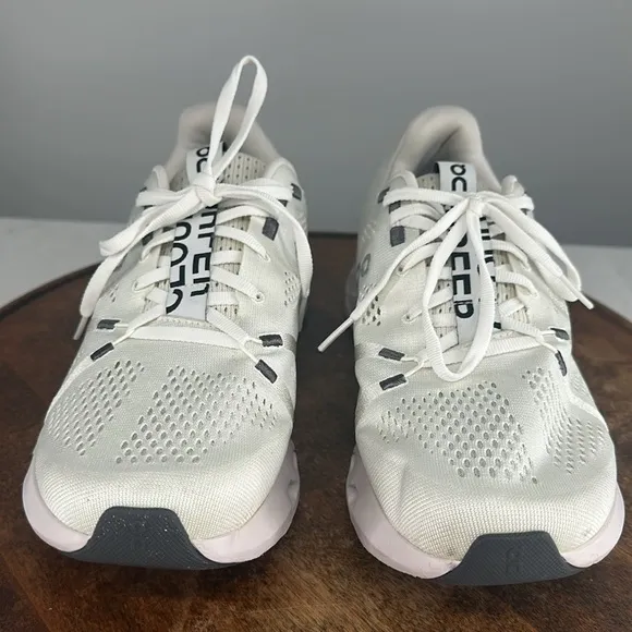 On Running Shoes Wm 10.5 Cloudsurfer White Running Sneakers CloudTecPhase