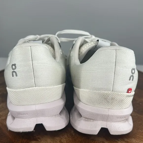 On Running Shoes Wm 10.5 Cloudsurfer White Running Sneakers CloudTecPhase
