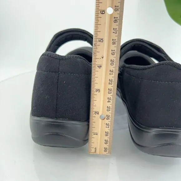 Orthofeet 827 Springfield Mary Jane Women 11.5 2E Black Comfort Orthotic Shoes