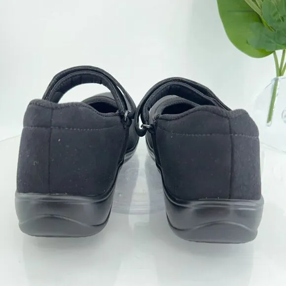 Orthofeet 827 Springfield Mary Jane Women 11.5 2E Black Comfort Orthotic Shoes