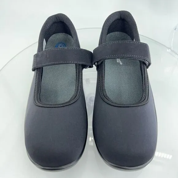 Orthofeet 827 Springfield Mary Jane Women 11.5 2E Black Comfort Orthotic Shoes